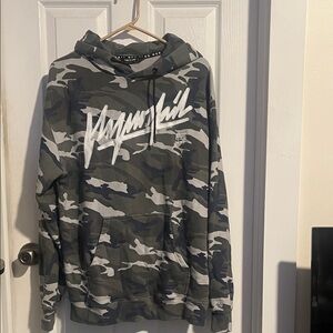 Flag Nor Fail Gray Camo Hoodie